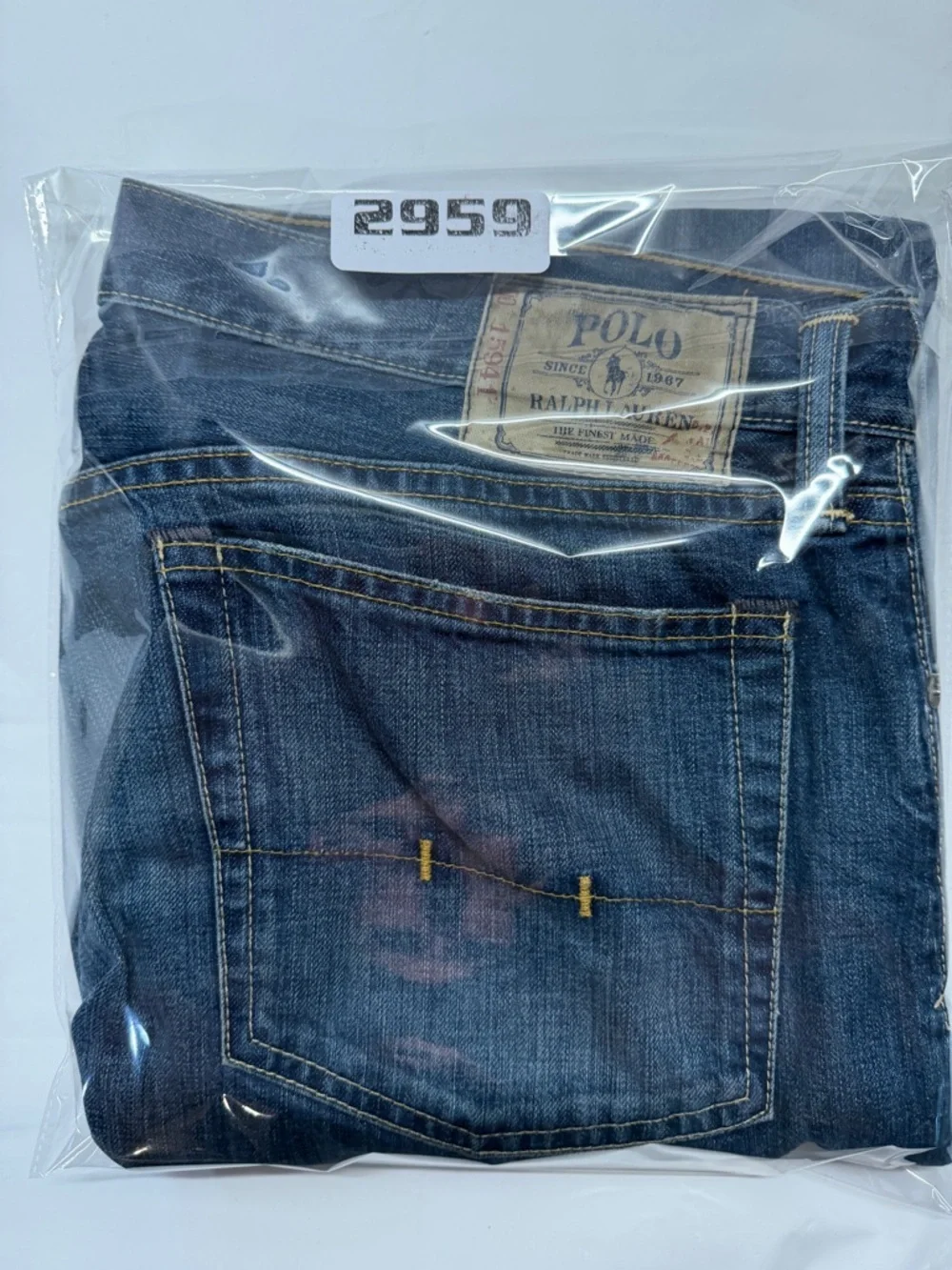 Classic Polo Ralph‎ Lauren Men’s Straight Jeans in Blue Denim 35x30